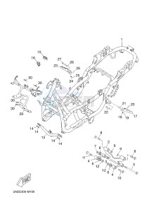 X-MAX125 XMAX 125 EVOLIS 125 (2ABF) drawing FRAME