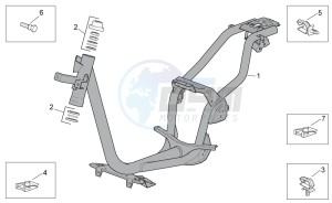 Scarabeo 100 4T e2 drawing Frame