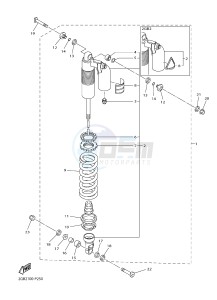 WR250F (2GB2 2GB3 2GB4 2GB4) drawing REAR SUSPENSION