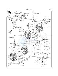 ZX 750 J [NINJA ZX-7] (J1-J2) [NINJA ZX-7] drawing CARBURETOR