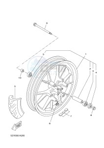 YZF-R125 R125 (5D78 5D78 5D78) drawing FRONT WHEEL