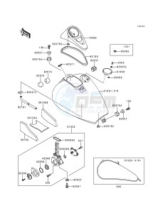 VN 800 A [VULCAN 800] (A1-A5) [VULCAN 800] drawing FUEL TANK -- VN800-A5- -