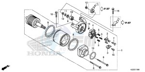 CRF250LE CRF250L Korea - (KO) drawing STARTER MOTOR