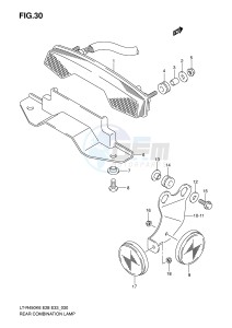 LT-R450 (E28-E33) drawing REAR COMBINATION (E28)