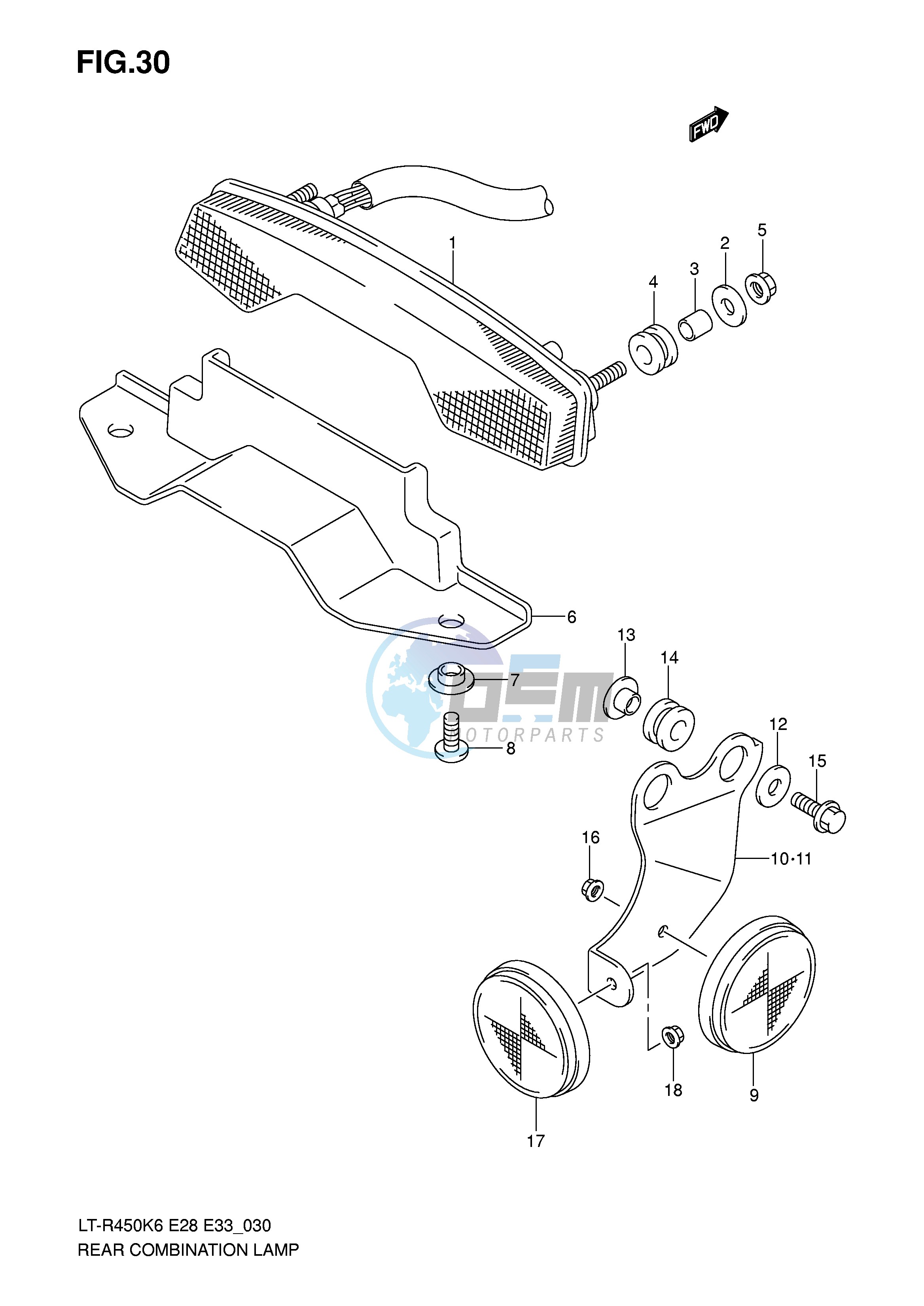 REAR COMBINATION (E28)