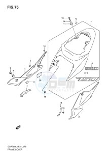 GSR750 ABS EU drawing FRAME COVER