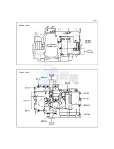 ER-6F EX650EFF XX (EU ME A(FRICA) drawing Crankcase Bolt Pattern