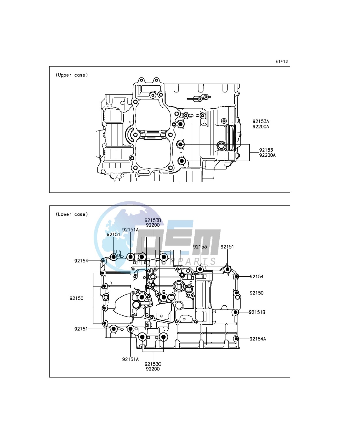 Crankcase Bolt Pattern