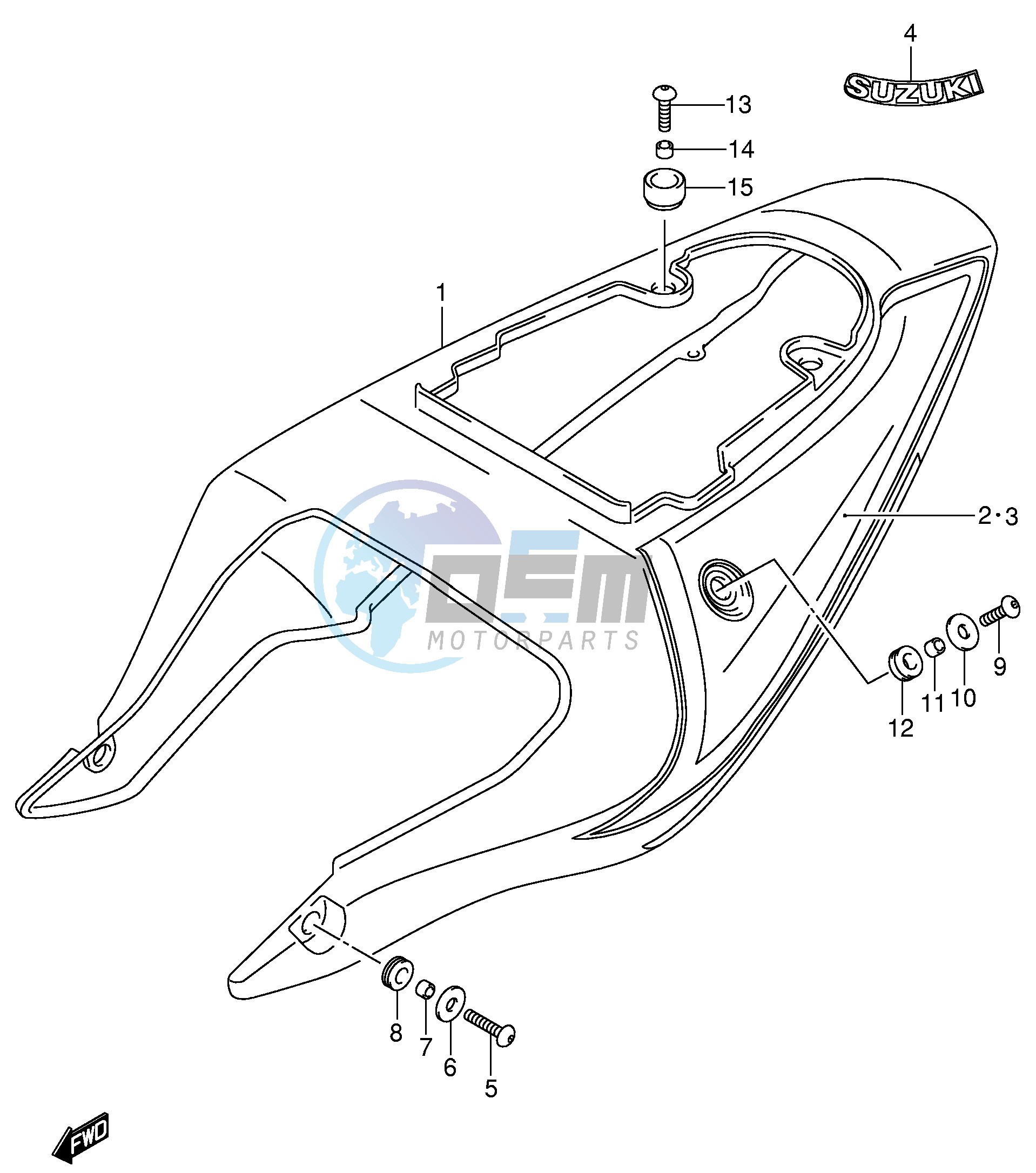 FRAME COVER (GSX-R600ZK3)