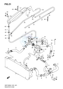 GSF-1250S BANDIT EU drawing RADIATOR HOSE