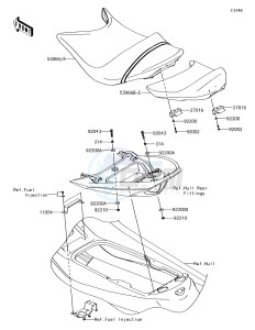 JET SKI ULTRA 310LX JT1500MGF EU drawing Seat