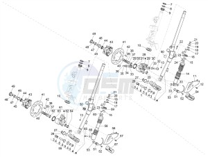 SPRINT 50 4T 2V 25 KMH NOABS E2 25 kmh (EMEA) drawing Fork/steering tube - Steering bearing unit