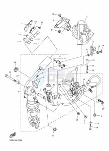 FJR1300D-AE FJR1300AE (B96L) drawing REAR SUSPENSION