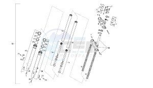 SENDA SM X-RACE - 50 CC VTHSR2A1A drawing FRONT FORK MARZOCCHI