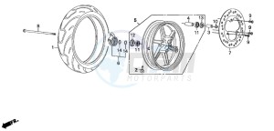 SZX50S X8R-S drawing FRONT WHEEL (1)