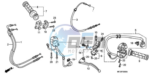 HANDLE LEVER/SWITCH/CABLE