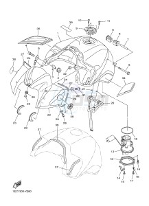 FZ1-S FZ1 FAZER 1000 (2DV1) drawing FUEL TANK