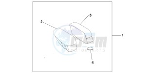 VT1100C2 drawing LEATHER SADDLE BAG