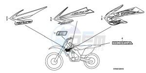 CRF250R9 Australia - (U / BLA) drawing MARK (CRF250R8/9)