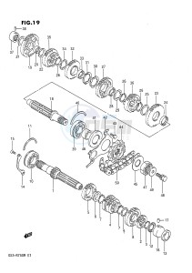 GSX-R750 (E1) drawing TRANSMISSION