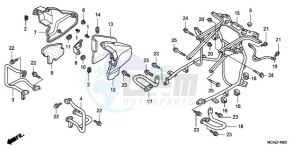 GL18009 BR / AB - (BR / AB) drawing ENGINE GUARD