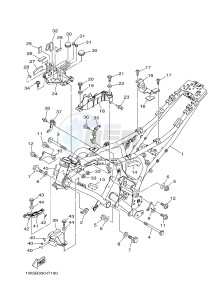 MT07 MT-07 700 (1WSH 1WSJ) drawing FRAME