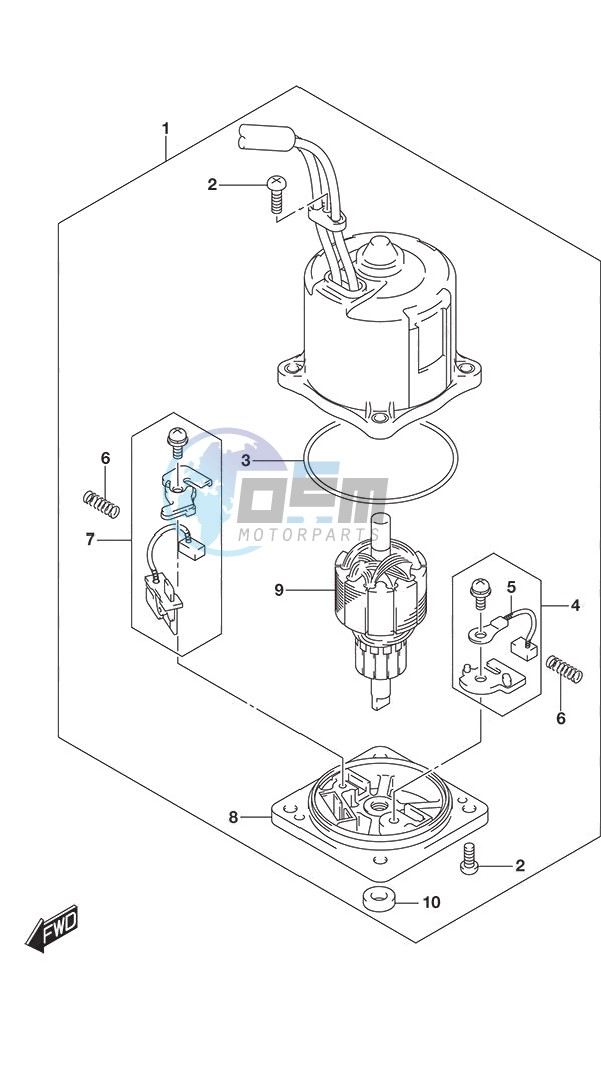 PTT Motor w/Transom (X or XX)