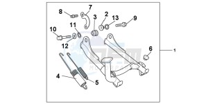 VFR800XC drawing MAIN STAND