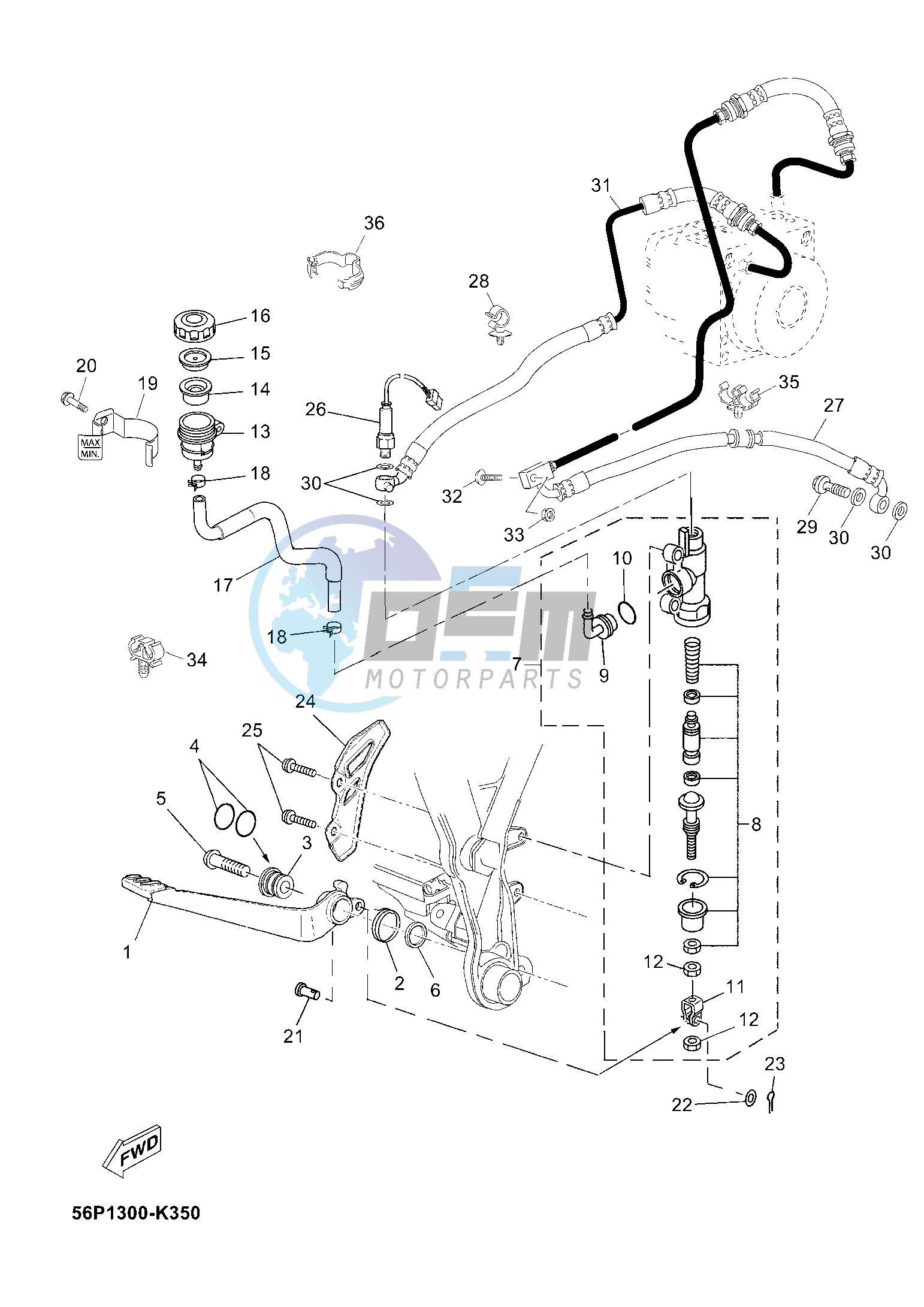 REAR MASTER CYLINDER