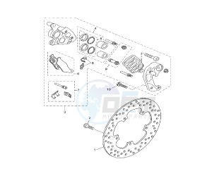 YP R BLACK X-MAX 250 drawing FRONT BRAKE CALIPER