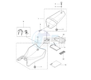 YZF R 125 drawing SEAT