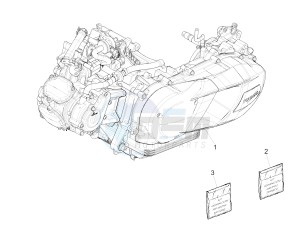 GTS SUPER- SUPER SPORT 150 4T 3V IE ABS E3-E4 (APAC) drawing Engine, assembly