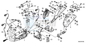 VFR1200FDD VFR1200F Dual Clutch UK - (E) drawing EXHAUST MUFFLER