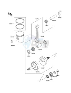 KX65 KX65ABF EU drawing Crankshaft/Piston(s)