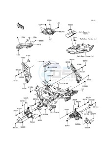 VERSYS 650 KLE650EGF XX (EU ME A(FRICA) drawing Frame Fittings