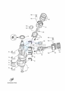 FL250HETX drawing CRANKSHAFT--PISTON