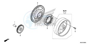 VFR1200FF VFR1200F UK - (E) drawing STARTING CLUTCH