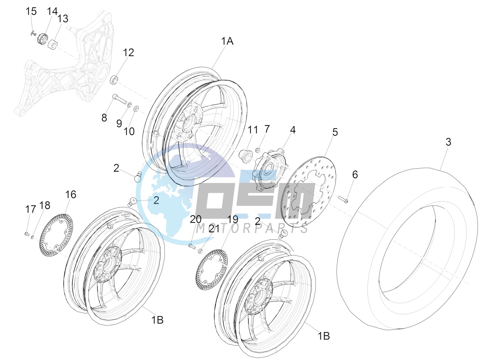 Rear wheel