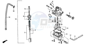 CRM50R drawing CARBURETOR