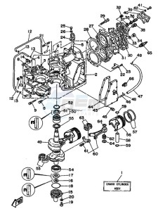 55B drawing CYLINDER--CRANKCASE