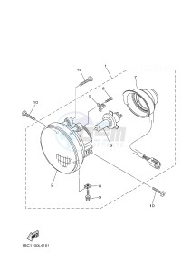 YFM300 RAPTOR 300 (1SC1) drawing HEADLIGHT