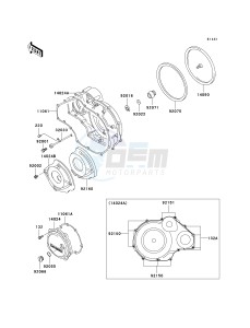 ZG 1000 A [CONCOURS] (A6F) A6F drawing ENGINE COVER-- S- -