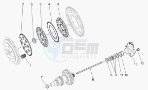 V 11 1100 Le Mans Le Mans drawing Clutch