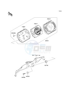 ZX 1000 M [NINJA ZX-10R] (C1) [NINJA ZX-10R] drawing METER-- S- -