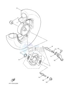 XC125E VITY (4P7A) drawing REAR WHEEL