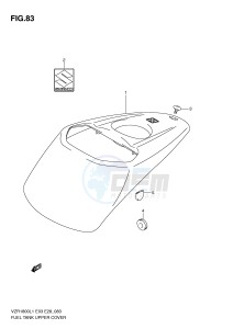 VZR1800 (E3) INTRUDER drawing FUEL TANK UPPER COVER