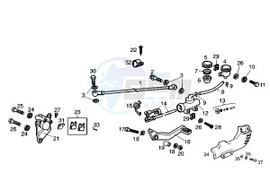 SENDA R RACER - 50 cc drawing REAR BRAKE SYSTEM