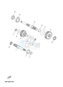 X-MAX125 XMAX 125 EVOLIS 125 (2ABF) drawing TRANSMISSION