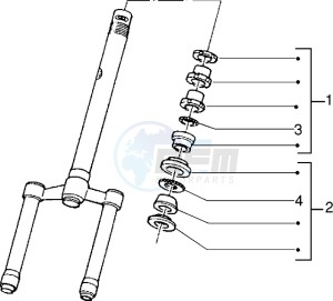 NRG 50 drawing Steering bearing ball tracks