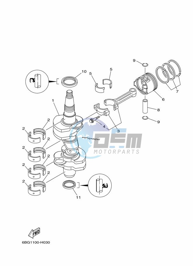 CRANKSHAFT--PISTON